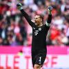 Er ist wieder da und hatte viel zu jubeln: Manuel Neuer siegte mit dem FC Bayern 8:0 gegen den SV Darmstadt 98.