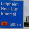 An der Anschlussstelle Leipheim der A8 wird gebaut. Deshalb wird die Auffahrt ab Dienstag