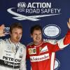 Nico Rosberg (links) und Sebastian Vettel starten am 20. März in die Formel-1-Saison. (Archivfoto)