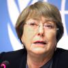 EU-Kommissarin Michelle Bachelet steht in der Kritik. Dazu beigetragen hatte die unglückliche Figur, die die Chilenin bei einem Besuch in der Region Xinjiang abgegeben hatte.   