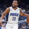 Isaiah Briscoe im Trikot der Orlando Magic, bei denen er bis zum Frühjahr dieses Jahres unter Vertrag in der NBA stand. Er verletzte sich allerdings schwer, weshalb der Vertrag aufgelöst wurde. Jetzt spielt er für Ulm. 	