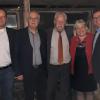 Im Bild von links: Tilo Treede, Geschäftsführer BDS Schwaben, Karl Fritz Kraus, Vorsitzender Gewerbeverband, Bürgermeister Bernhard Walter, Marlies Pschierer und Landtagsabgeordneter Franz Josef Pschierer.  	