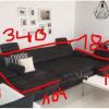<p>Der Verständlichkeit halber: Die Maße des Sofas betragen 3,40 x 1,60 x 1,04 x 1,04 x 1,80 Meter.</p>