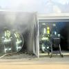 Ein Schaden in einer Höhe von rund 10000 Euro entstand bei einem Brand in Thannhausen.  	