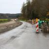 An der Staatsstraße 2045 in Richtung Kühnhausen gehen die Bauarbeiten weiter.