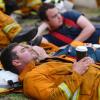 Sie riskieren ihr Leben im Kampf gegen die Buschfeuer in Australien: Um die 200.000 ehrenamtliche Feuerwehrmänner und -frauen sind im Einsatz gegen die Brände.