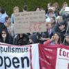 Vor zwei Jahren gab es Proteste gegen eine AfD-Veranstaltung im Sportzentrum Landsberg.