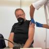 Im Impfzentrum in Kissing fand am Sonntag eine Sonderimpfaktion statt. Auch Peter Wirth war dabei.