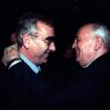 Theo Waigel mit dem damaligen sowjetischen Präsidenten Michail Gorbatschow.