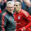 Jupp Heynckes (l) lässt sein Starensemble um Franck Ribéry regenerieren. Foto: Frank Leonhardt dpa