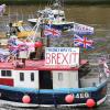 Eine «Brexit-Flotte» auf der Themse - organisiert von Brexit-Wortführer Nigel Farage.