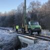 Entlang der Staudenbahn finden derzeit Bodenuntersuchungen statt.