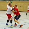 Aller Einsatz war umsonst: Christian Wuka (links) und die Handball-Herren des TSV Neuburg konnten sich im Derby bei der HG Ingolstadt nur selten durchsetzen.  	