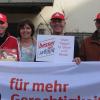 Streik im Jahr 2008 vor der Firma Lingl: Diese Szene wird sich am Freitag wohl wiederholen. 