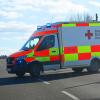 Ein Rettungswagen war bei einem Verkehrsunfall in Gundremmingen zum richtigen Zeitpunkt vor Ort. 