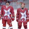 Stehen nicht nur im Eishockey vorerst alleine da: Russlands Präsident Wladimir Putin (rechts) und der belarussische Machthaber Alexander Lukaschenko.  
