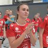 Enttäuschung pur bei den Handballerinnen des TSV Haunstetten, die den Aufstieg in die 2. Liga mit einer 27:29-Niederlage gegen die SG Mainz-Bretzenheim knapp verpassten. Für Sarah Irmler (vorne) war es das Abschiedsspiel. Sie wechselt zu Frisch Auf Göppingen. 
