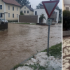 Hagel und Wassermassen in den Straßen von Loppenhausen.