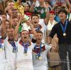 Der Höhepunkt: 2014 gewann Löw mit der Nationalelf den WM-Pokal.