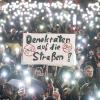 Rund 17.000 Menschen demonstrierten nach Angaben der Polizei allein in Darmstadt.