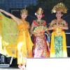 Die indonesischen Tänzerinnen präsentierten sich in farbenprächtigen Kostümen dem Publikum.