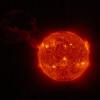 Eine eindrucksvolle Sonneneruption - eine der Aufnahmen von der Sonde "Solar Orbiter", die in einer Mission von ESA und NASA gesendet wurde.
