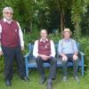 Franz Alstetter, Willi Müller und sein Bruder Josef Müller sowie Herbert Altstetter (von links) hatten viel über die Musik und die Musikkapelle Wiesenbach zu erzählen.