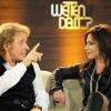 Simone Thomalla zu Gast bei "Wetten, dass" mit Moderator Thomas Gottschalk.