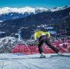 Ein wunderbares Panorama – aber ohne Kunstschnee wäre auch in Mèribel keine Ski-WM möglich.