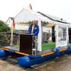 Der langjährige Unternehmer und Leipheimer Stadtrat Willi Riedel hat innerhalb von drei Monaten ein Boot in Modulbauweise gebaut.