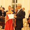Sopranistin Pernilla Landqvist und Konzertmeister Bernhard Tluck.