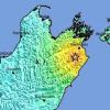 Das Epizentrum des Erdbebens in Neuseeland in einer Grafik.