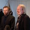 Björn Ulvaeus (links) und Benny Andersson, Mitglieder der schwedischen Popgruppe ABBA, sind Stargäste bei "Wetten, dass..?".