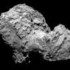 Ein von der der Sonde «Rosetta» aus einer Entfernung von etwa. 285 Kilometern aufgenommenes Foto des Zielkometen.