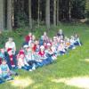 Viel Spaß hatten die Issinger Kindergartenkinder im Wald. 