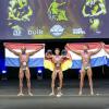 Constantin Eisenlohr (Mitte) wird Weltmeister im Bodybuilding. 
