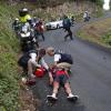 Richie Porte stürzte auf der letzten Abfahrt schwer.