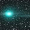 Komet C/2012 S1 (ISON) könnte im Herbst 2013  heller als der Vollmond strahlen. Grün wie hier im Bild Komet Lulin ist er allerdings nicht.