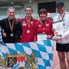 Erfolgreiches Team aus Bayern bei der Deutschen Meisterschaft in Erfurt (von links): Joachim Maier (SVB), Andreas Janker (LG Röthenbach Pegnitz), Sarah Friedrich (LG Würm Athletik), Steffen Meyer (SVB), Andrea Maier (SVB), Wolfgang Scholz (SWC Regensburg) und Felix Maier (SVB).  	