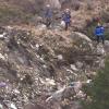 Rettungskräfte bergen die Überreste der Germanwings-Maschine Airbus A320.