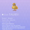 Pokémon Taubsi in "Pokémon Go".