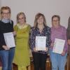 Ehrungen beim Gartenbauverein Unter- und Oberdießen (von links): Christian Hanglberger, Elisabeth Holzapfel, Eleonore Mühlberg, Hedwig Fischer, Franziska Seefelder und Peter Ried.  	