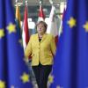 Angela Merkel auf dem Weg zum EU-Gipfel: Die Bundeskanzlerin beharrt darauf, dass im Krisenfall alle EU-Staaten Flüchtlinge aufnehmen.
