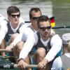 Der Ulmer Olympiasieger von 2012, Max Reinelt (Dritter von rechts), geht im Kleinboot zusammen mit Malte Jakschik (dahinter) im Zweier in die neue Saison und will sich zusammen mit diesem wieder für den Deutschlandachter qualifizieren, um bei den Spielen 2016 in Rio um eine Medaille zu rudern. 