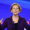 Elizabeth Warren, demokratische Bewerberin um die Präsidentschaftskandidatur, spricht während der vierten TV-Debatte der Demokraten.