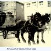 Erinnerungen von ganz früher: Das Bild zeigt den Abtransport der Höchstädter Glocken im Winter 1942 mit einer Kutsche. 