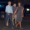 US-Präsident Barack Obama und First Lady Michelle Obama gehen am 01.01.2017 in Honolulu, Hawaii, zur Airforce One, um zurück nach Washington zu fliegen.