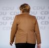 Bundeskanzlerin Angela Merkel (CDU) besichtigt die Hamburger Messehalle für den CDU-Bundesparteitag.