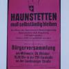 Ein Kampf, der nicht zu gewinnen war: Die Haunstetter protestierten vor gut 50 Jahren gegen die Eingemeindung nach Augsburg - umsonst.