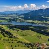 Das Allgäu von oben, hier der Grüntensee.